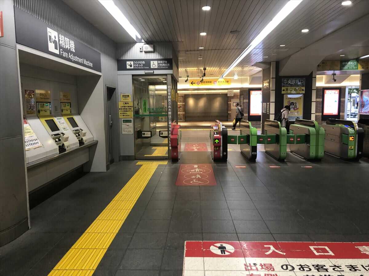 五反田駅・山手線中央改札口