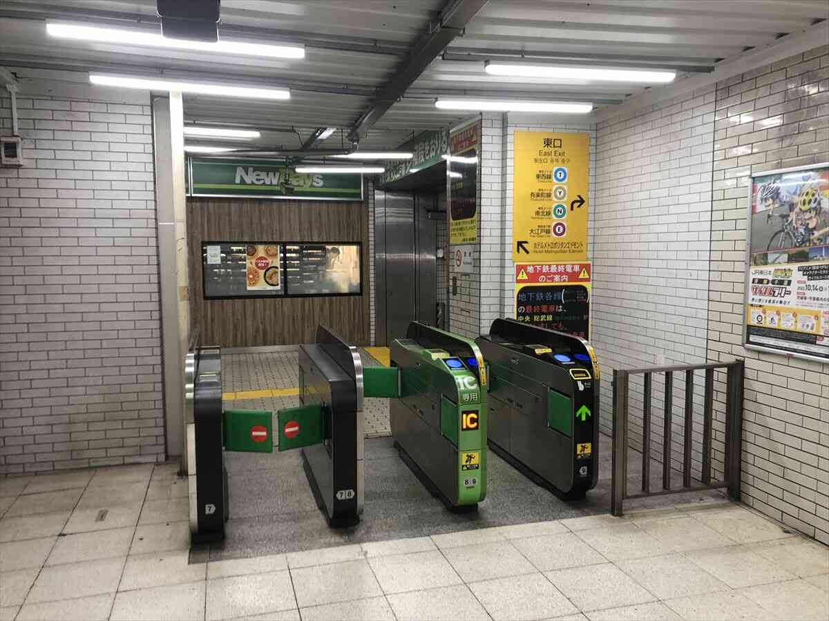 JR飯田橋駅:東口改札