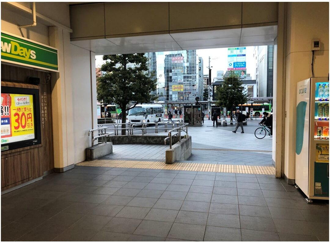 ＪＲ錦糸町駅：南口スロープ