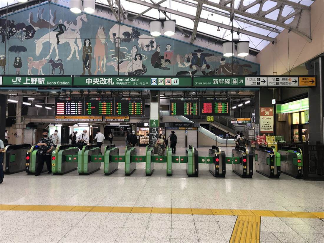 JR上野駅:中央改札(入り口)